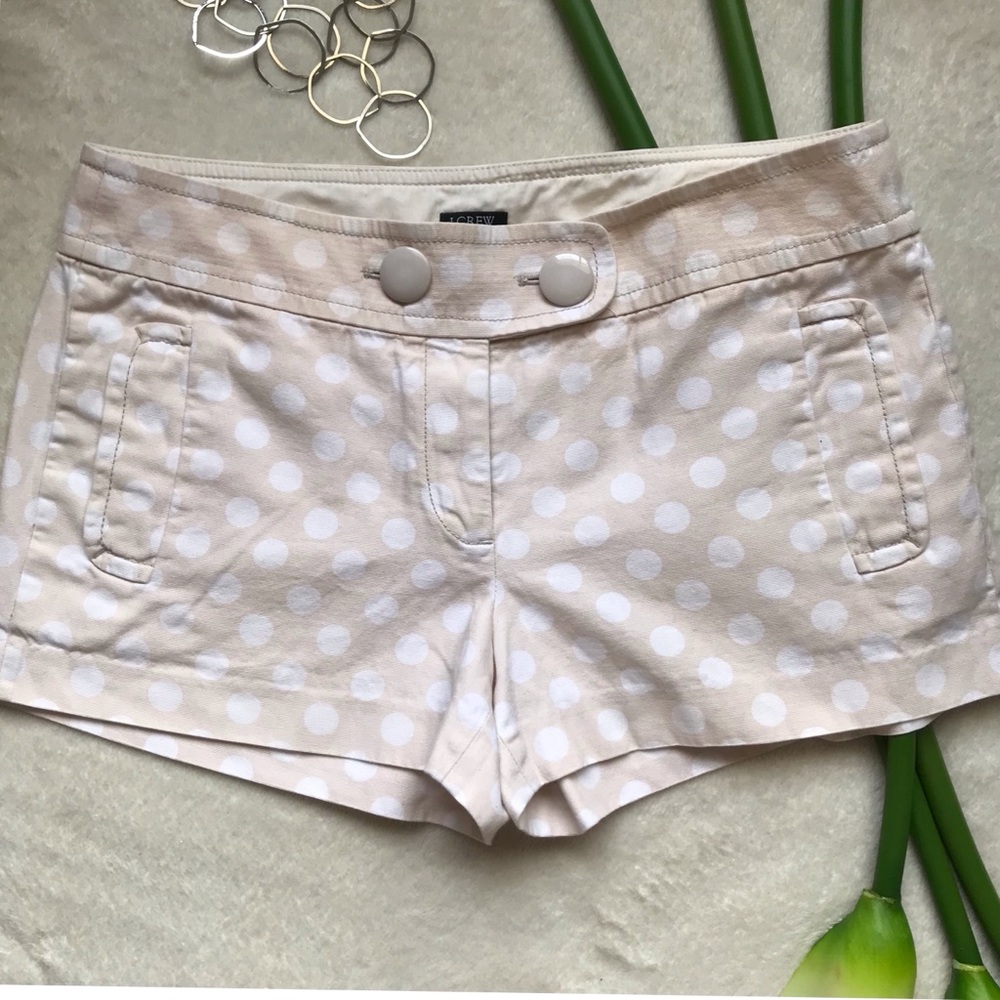 Reduced! J. Crew polkadot shorts